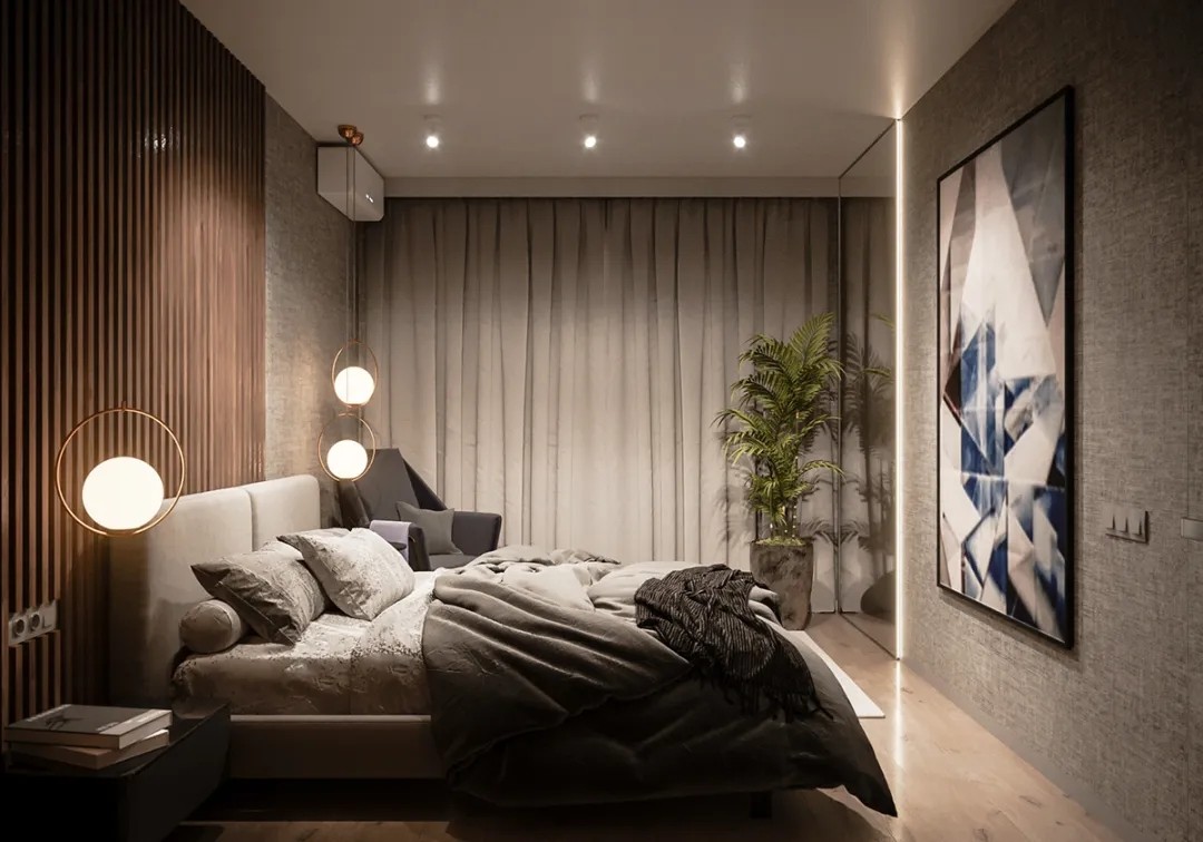 現代簡約風格家裝設計室內裝修效果圖-主臥 現代簡約風格家裝設計室內裝修效果圖-主臥