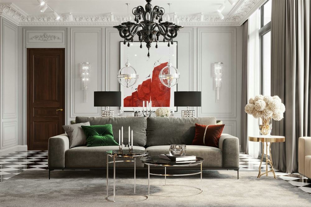 佛山市恒大山湖郡歐式風格三居室裝修案例