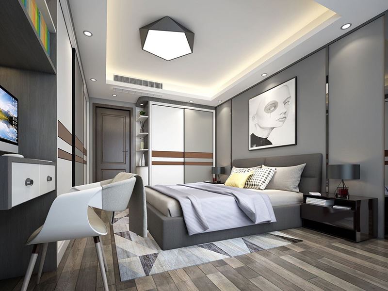 佛山市新希望悅瓏灣現代簡約風格三居室裝修案例