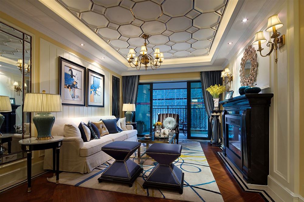 佛山市金地藝境天成歐式風格三居室裝修案例