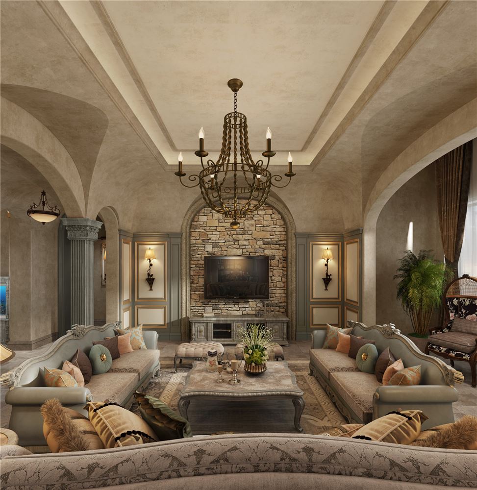 廣州市盈彩美居歐式風(fēng)格平層裝修案例