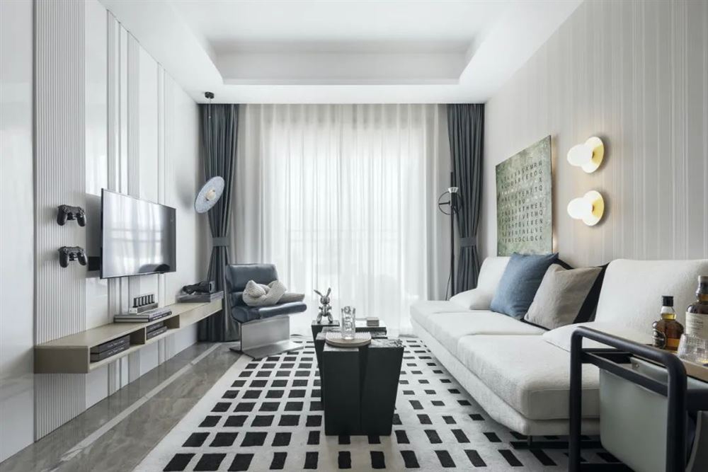 江門市新會碧桂園現代簡約風格二居室裝修案例