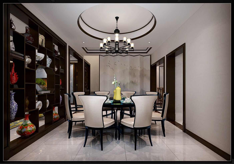 合肥市城改&middot;移湖觀邸新中式風格別墅裝修案例