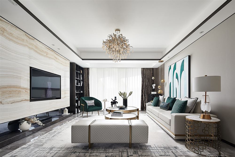 自貢市北街258號院現代簡約風格四居室裝修案例