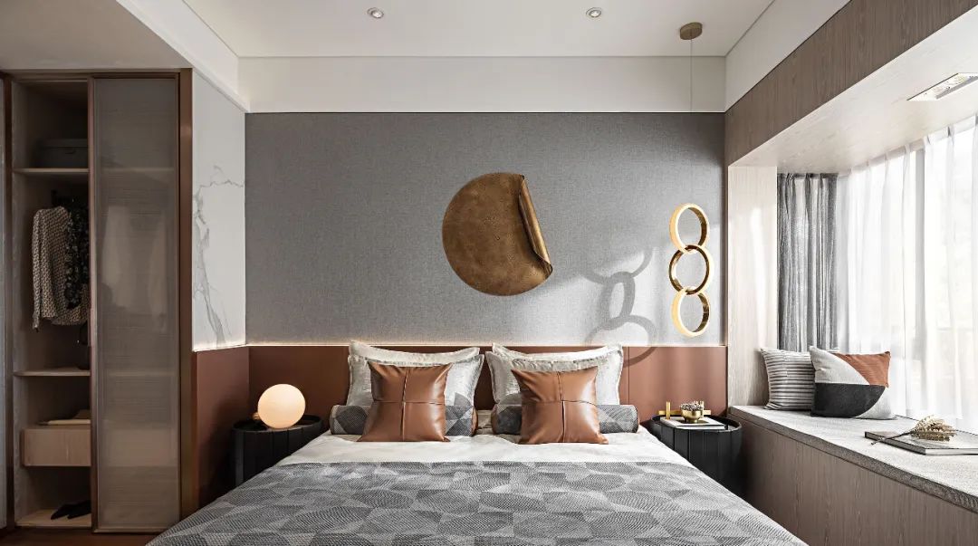 現(xiàn)代輕奢風(fēng)格家裝設(shè)計(jì)室內(nèi)裝修效果圖-臥室 現(xiàn)代輕奢風(fēng)格家裝設(shè)計(jì)室內(nèi)裝修效果圖-臥室