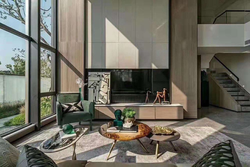 佛山市綠城桂語映月現代簡約風格四居室裝修案例