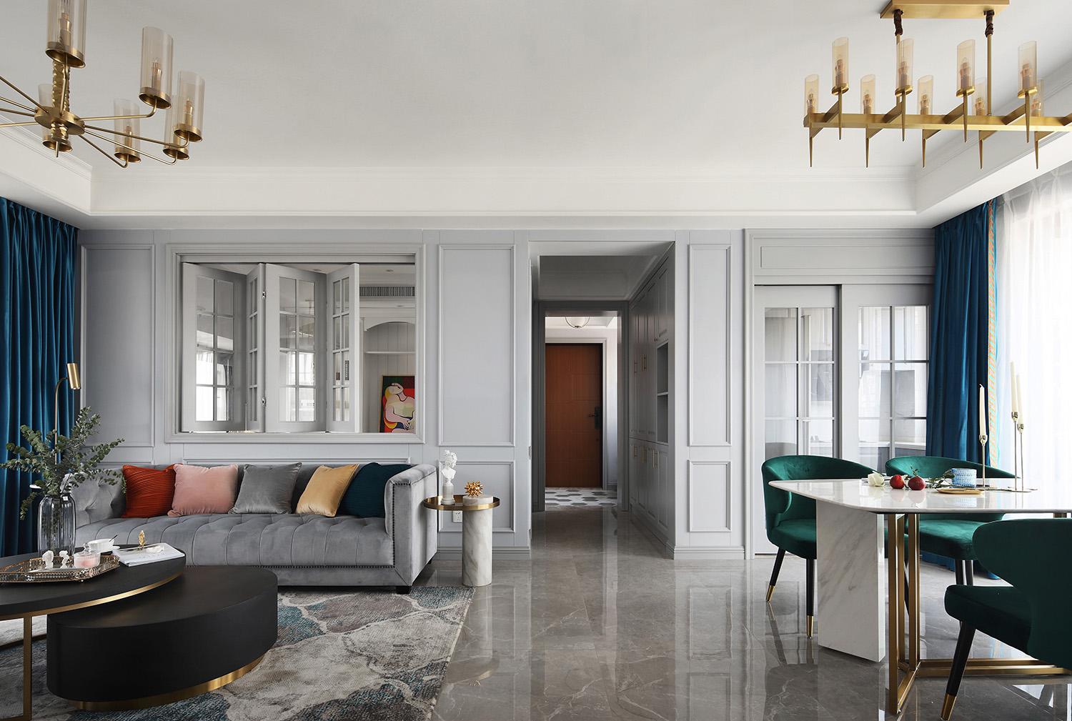 美式簡約風格室內家裝案例效果圖-餐廳 美式簡約風格室內家裝案例效果圖-餐廳