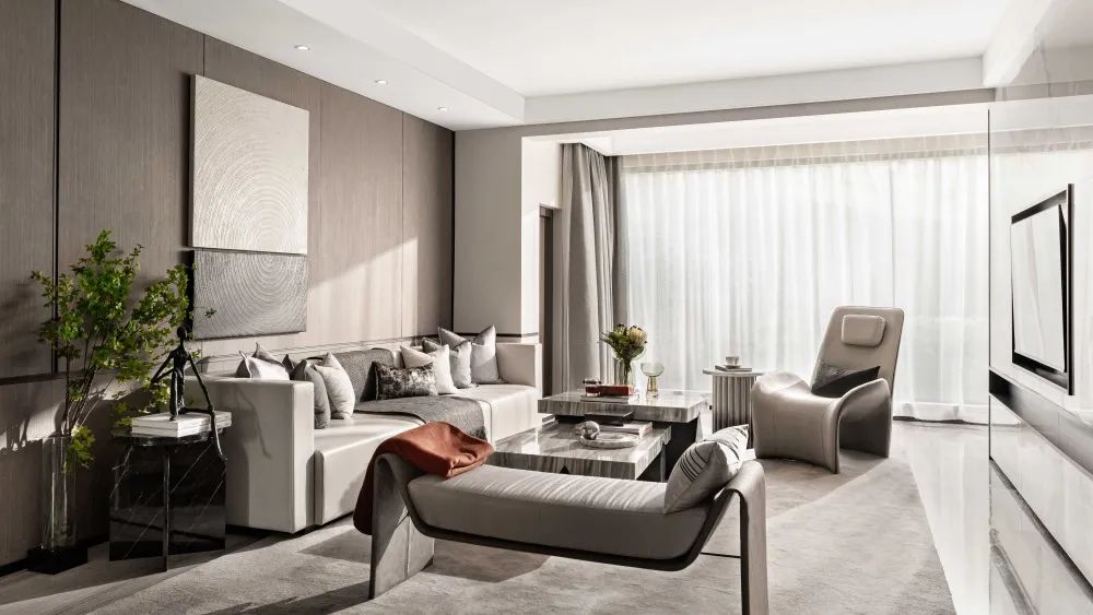 簡約新中式風格室內設計家裝案例-客廳 簡約新中式風格室內設計家裝案例-客廳