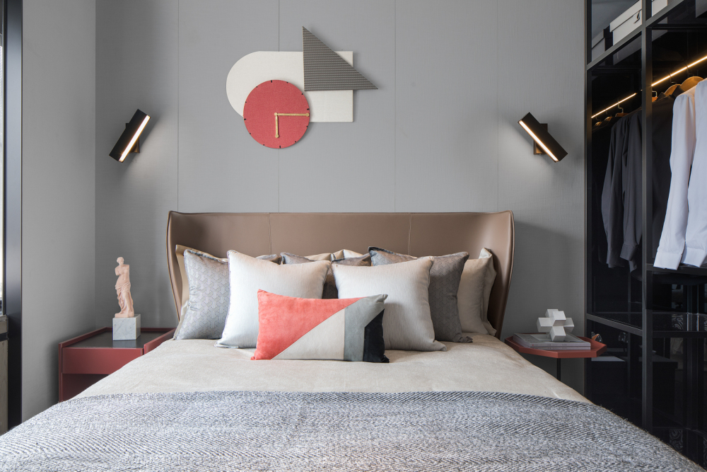 現(xiàn)代前衛(wèi)風(fēng)格室內(nèi)家裝案例效果圖-主臥 現(xiàn)代前衛(wèi)風(fēng)格室內(nèi)家裝案例效果圖-主臥