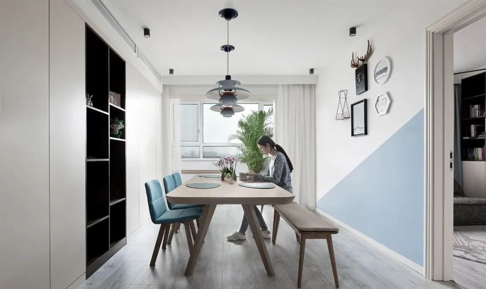 廣州市品秀星瀚北歐風格三居室裝修案例