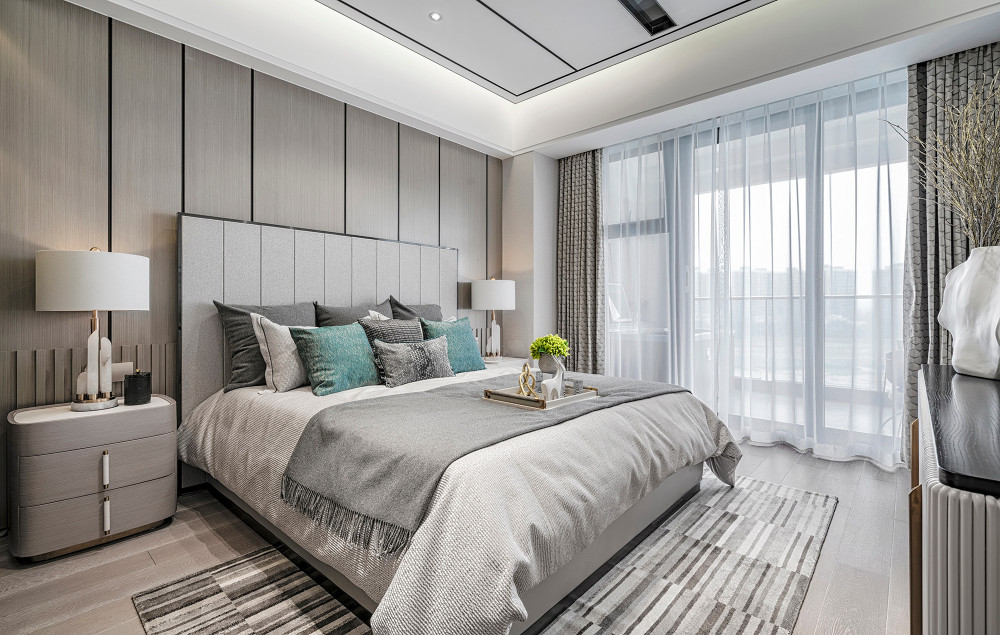 現(xiàn)代輕奢風(fēng)格室內(nèi)家裝案例效果圖-主臥 現(xiàn)代輕奢風(fēng)格室內(nèi)家裝案例效果圖-主臥