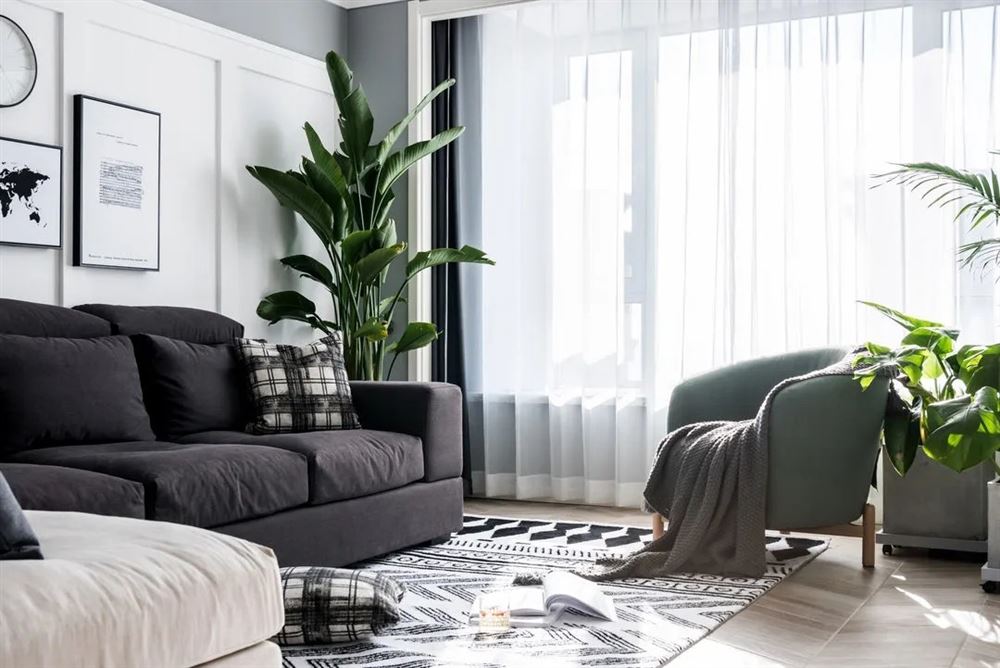 廣州市廣州亞運城天譽北歐風格三居室裝修案例