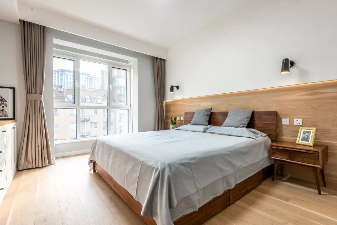 北歐原木風格室內設計家裝案例-主臥 北歐原木風格室內設計家裝案例-主臥