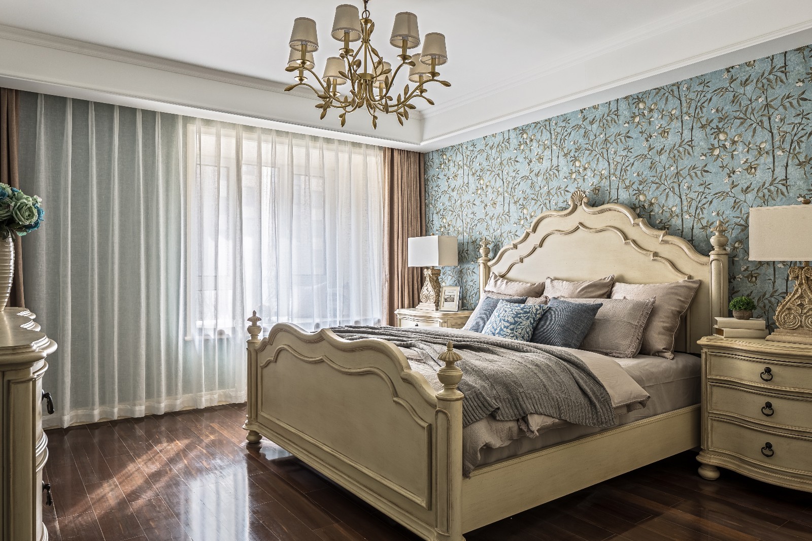 美式風(fēng)格家裝設(shè)計(jì)室內(nèi)裝修效果圖-臥室 美式風(fēng)格家裝設(shè)計(jì)室內(nèi)裝修效果圖-臥室