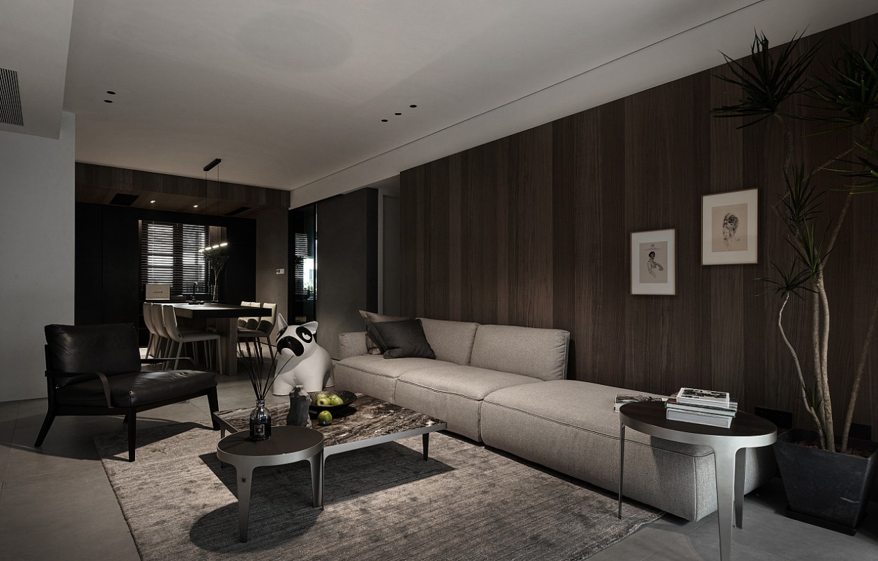 現代簡約風格室內家裝案例效果圖-客餐廳 現代簡約風格室內家裝案例效果圖-客餐廳