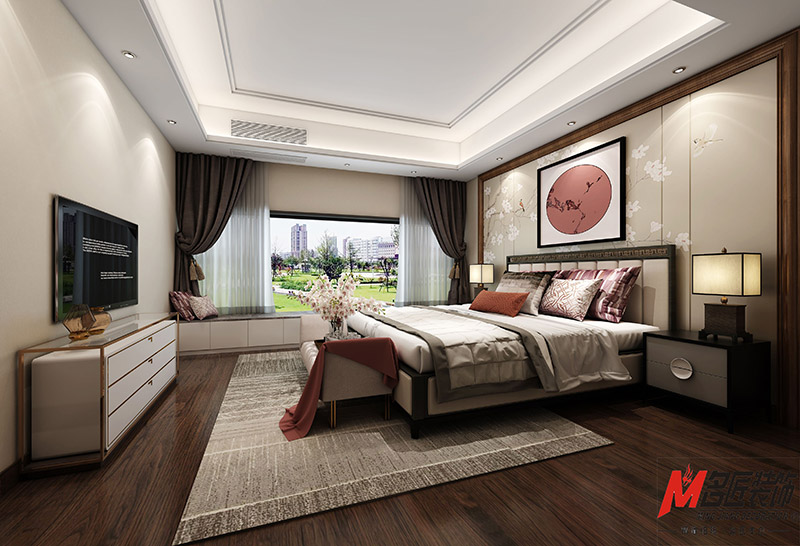 現代前衛風格室內裝修效果圖-寶德家園三居143平米-主臥 現代前衛風格室內裝修效果圖-寶德家園三居143平米-主臥