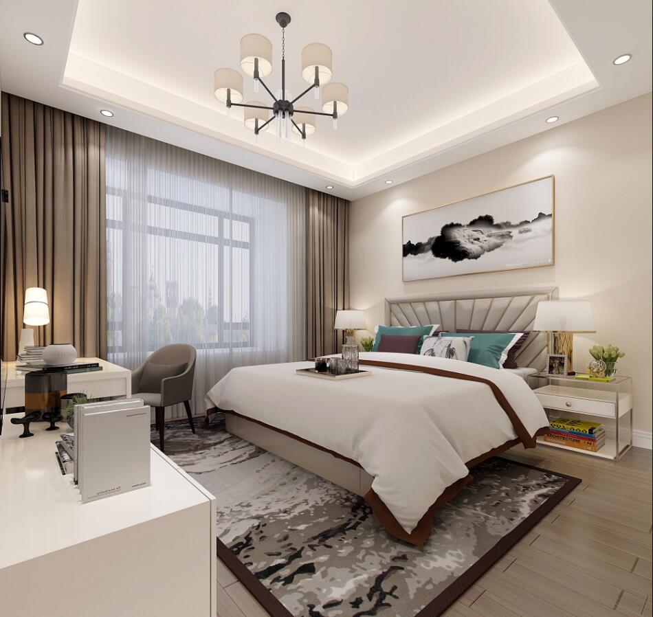 東岸竹園三居100平米-現代簡約風格裝修案例-主臥 東岸竹園三居100平米-現代簡約風格裝修案例-主臥