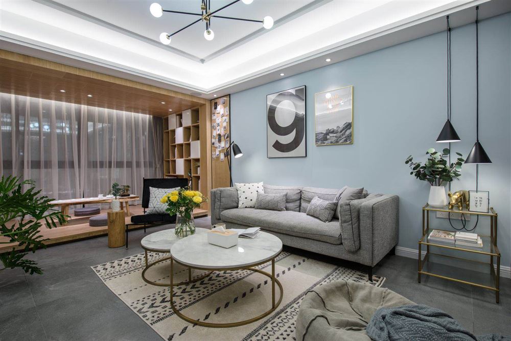 佛山市海倫堡玖悅瀾灣北歐風格三居室裝修案例