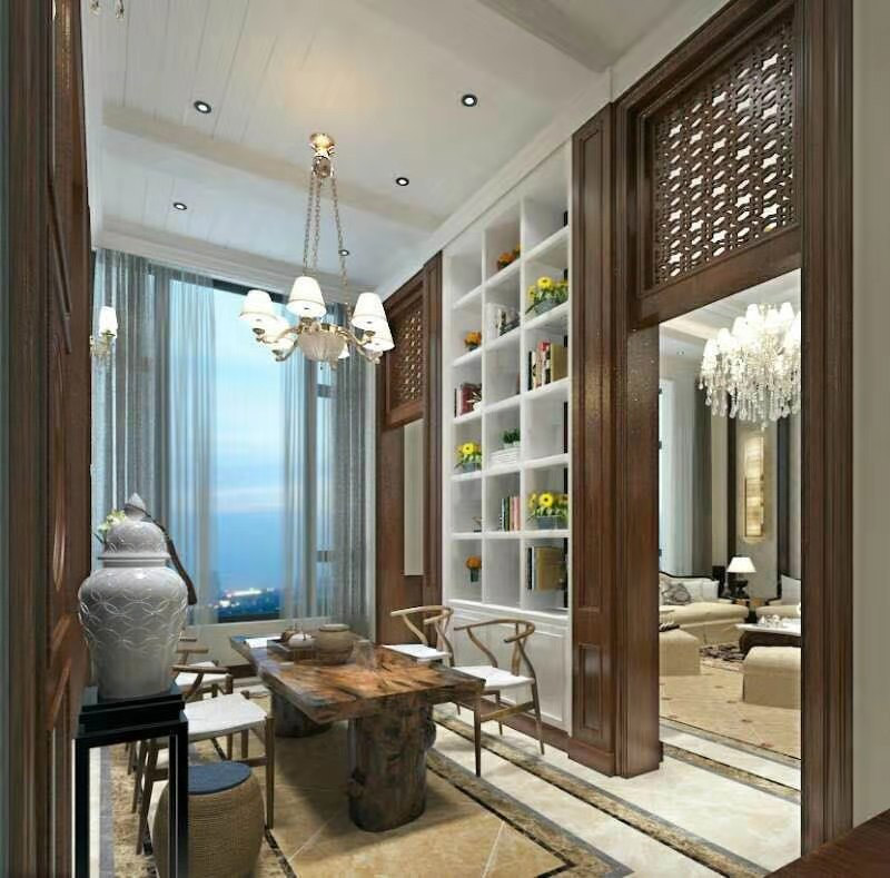 美式鄉(xiāng)村風(fēng)格室內(nèi)裝修效果圖-學(xué)府一號復(fù)式230平米-書房 美式鄉(xiāng)村風(fēng)格室內(nèi)裝修效果圖-學(xué)府一號復(fù)式230平米-書房