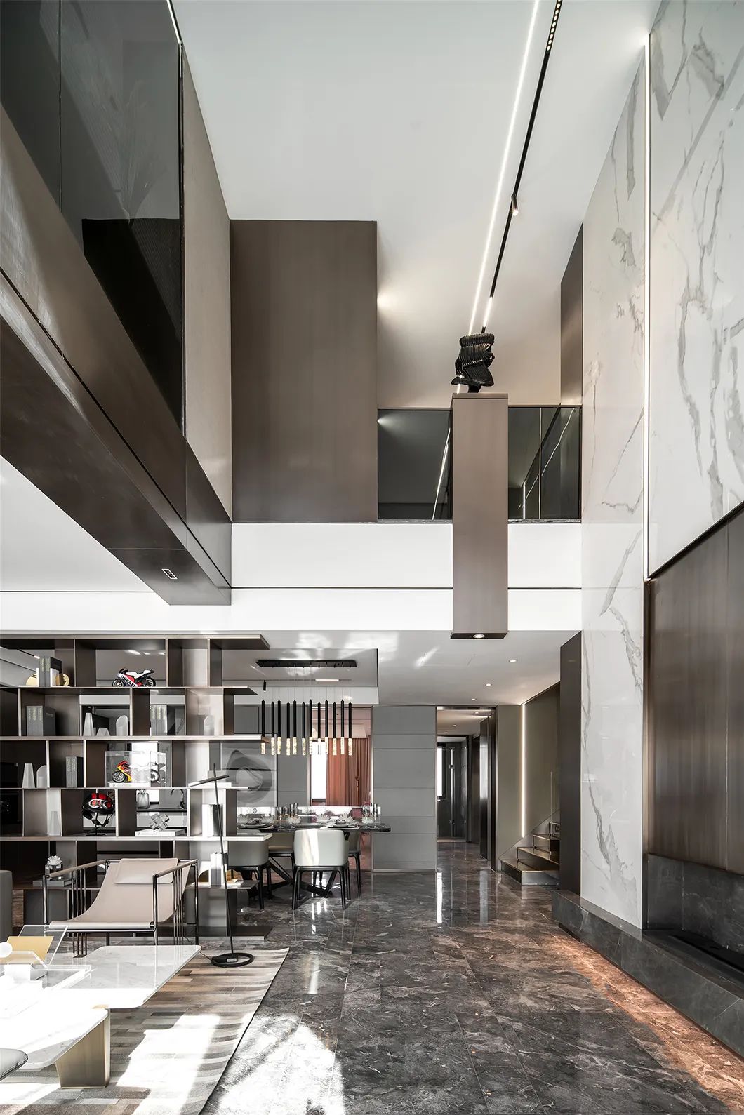 現(xiàn)代輕奢風(fēng)格別墅室內(nèi)設(shè)計家裝案例-客廳 現(xiàn)代輕奢風(fēng)格別墅室內(nèi)設(shè)計家裝案例-客廳