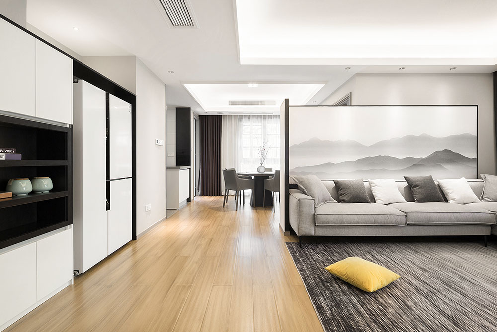 簡約中式風格室內家裝案例效果圖-走廊 簡約中式風格室內家裝案例效果圖-走廊