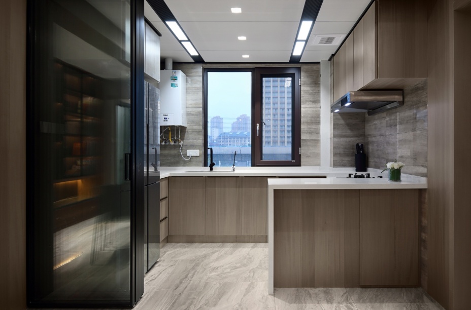 現代簡約風格室內家裝案例效果圖-廚房 現代簡約風格室內家裝案例效果圖-廚房