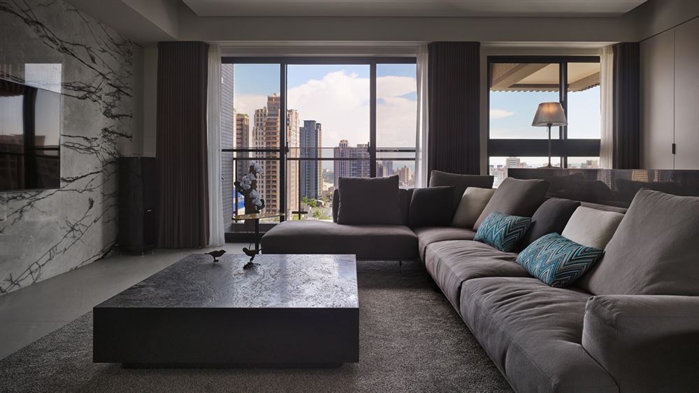 佛山市君御海城輕奢風格三居室裝修案例