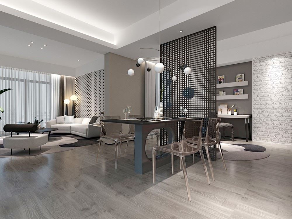 佛山市碧桂園智慧慢城現代簡約風格三居室裝修案例