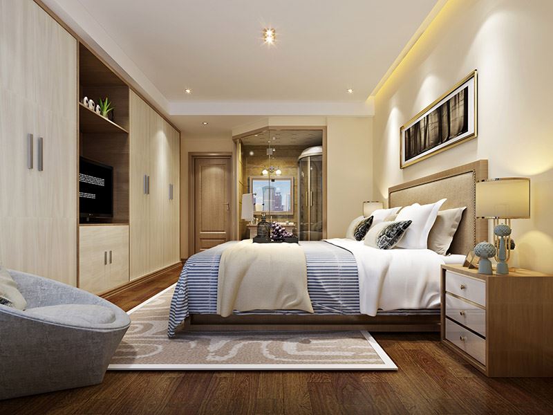 河源市得嘉花園現代簡約風格四居室裝修案例