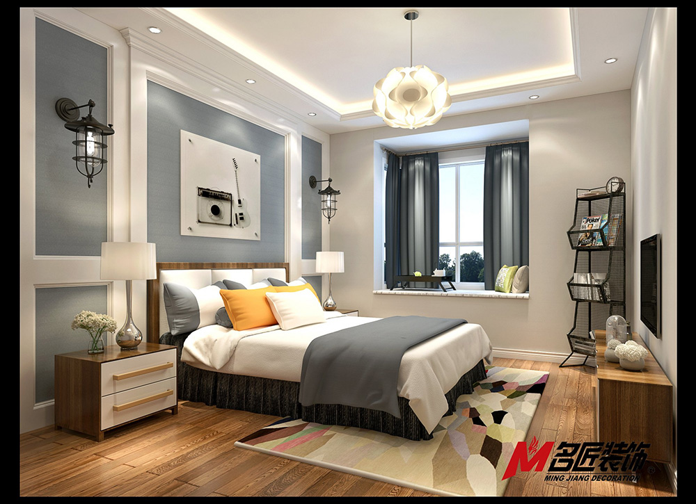 東郊花園三居123平米清新北歐風格裝修案例-次臥 東郊花園三居123平米清新北歐風格裝修案例-次臥