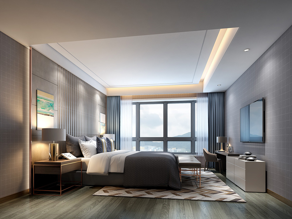 輕奢風(fēng)格別墅裝修設(shè)計(jì)效果圖-東逸灣別墅348平米-別墅裝修設(shè)計(jì)臥室 輕奢風(fēng)格別墅裝修設(shè)計(jì)效果圖-東逸灣別墅348平米-別墅裝修設(shè)計(jì)臥室