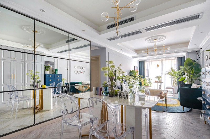 簡歐輕奢風格室內家裝案例效果圖-餐廳 簡歐輕奢風格室內家裝案例效果圖-餐廳