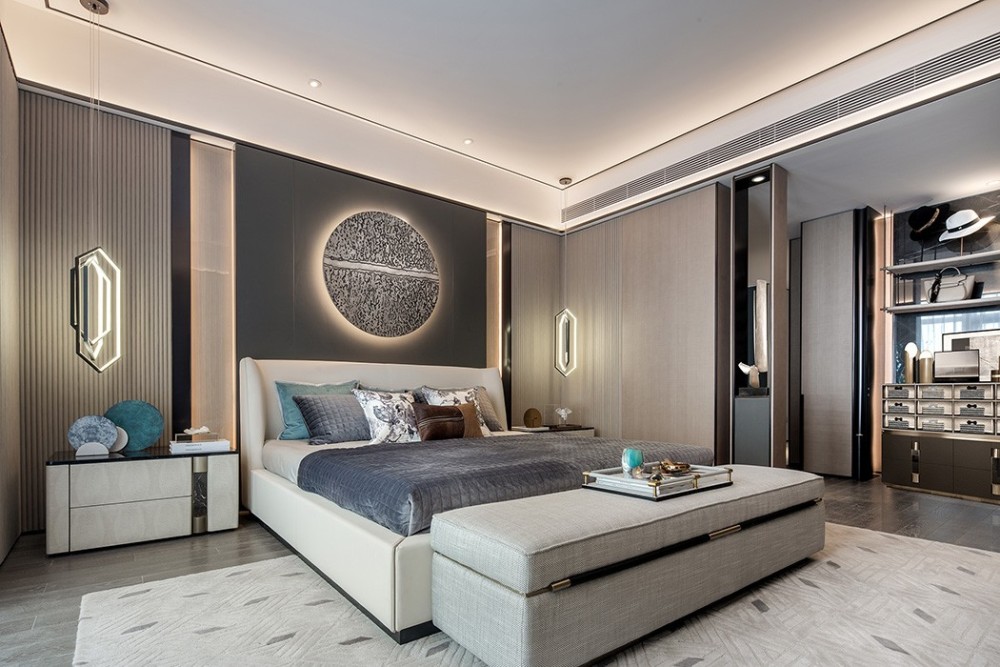 現代簡約風格室內設計家裝案例-主臥 現代簡約風格室內設計家裝案例-主臥