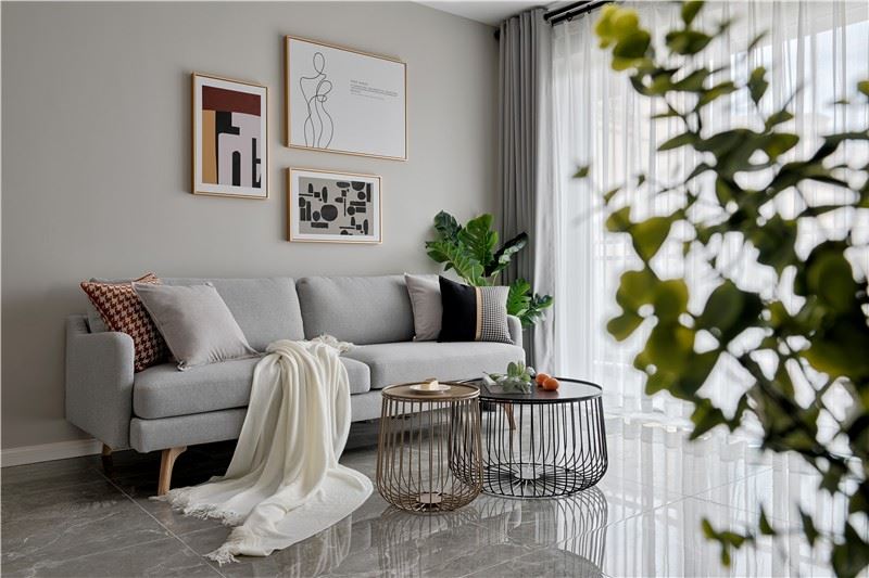 江門市萬科翡翠中央北歐風格三居室裝修案例