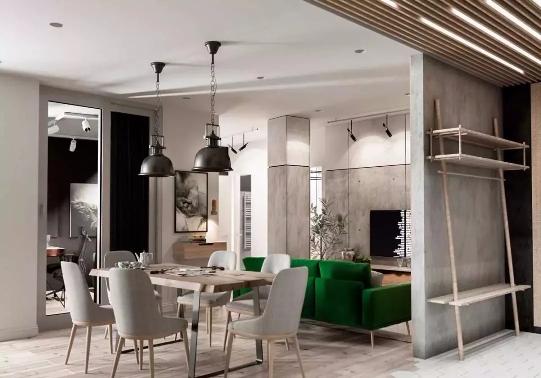 裝修案例工業風風格室內裝修效果圖-客廳 裝修案例工業風風格室內裝修效果圖-客廳