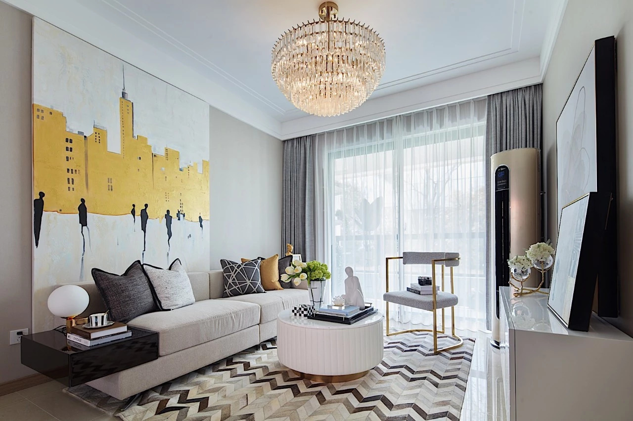 榮和千千樹(shù)三居123平米現(xiàn)代前衛(wèi)風(fēng)格室內(nèi)裝修案例-客廳 榮和千千樹(shù)三居123平米現(xiàn)代前衛(wèi)風(fēng)格室內(nèi)裝修案例-客廳