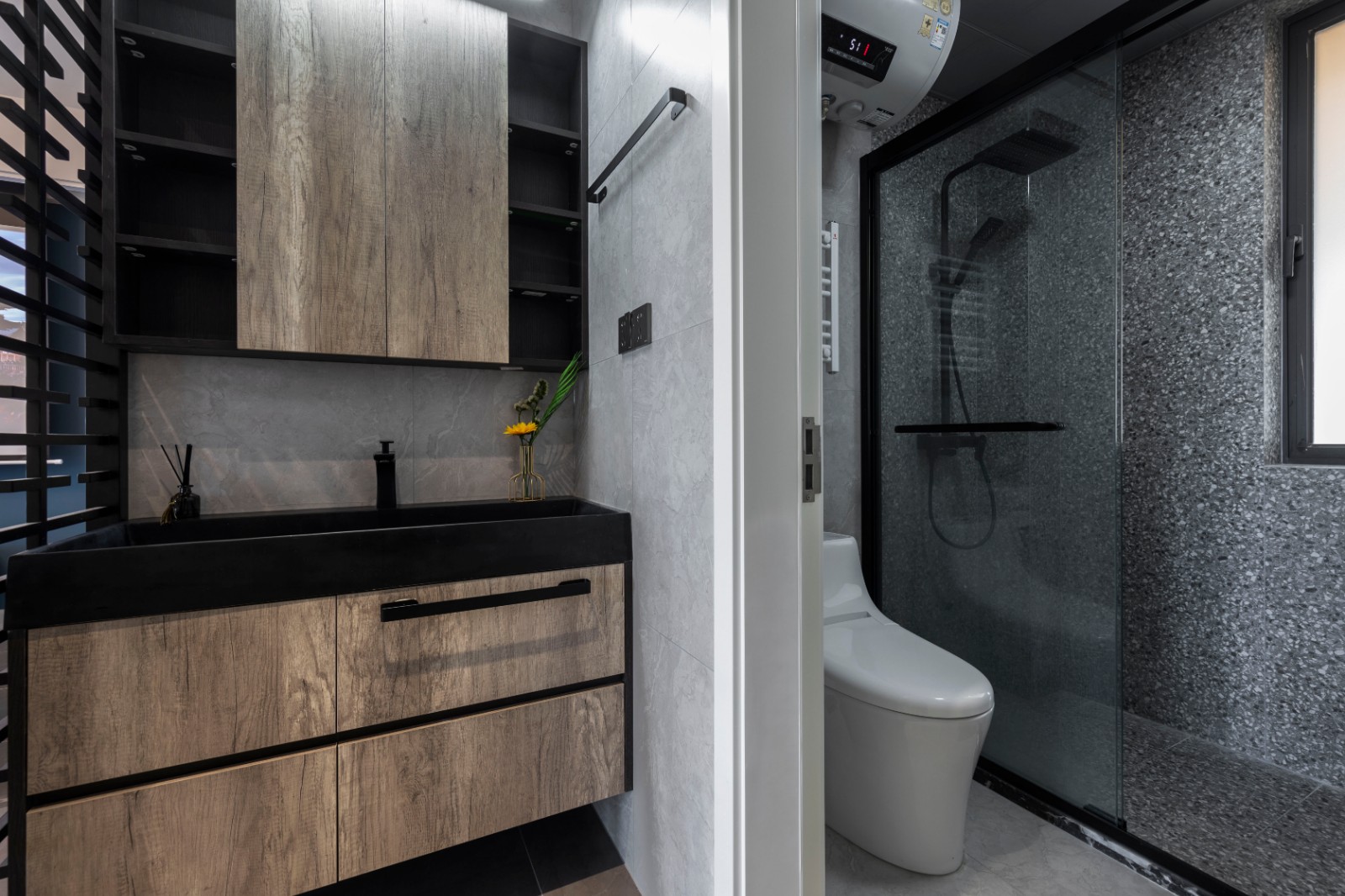 現代輕奢風格靜謐灰室內家裝設計-衛生間 現代輕奢風格靜謐灰室內家裝設計-衛生間