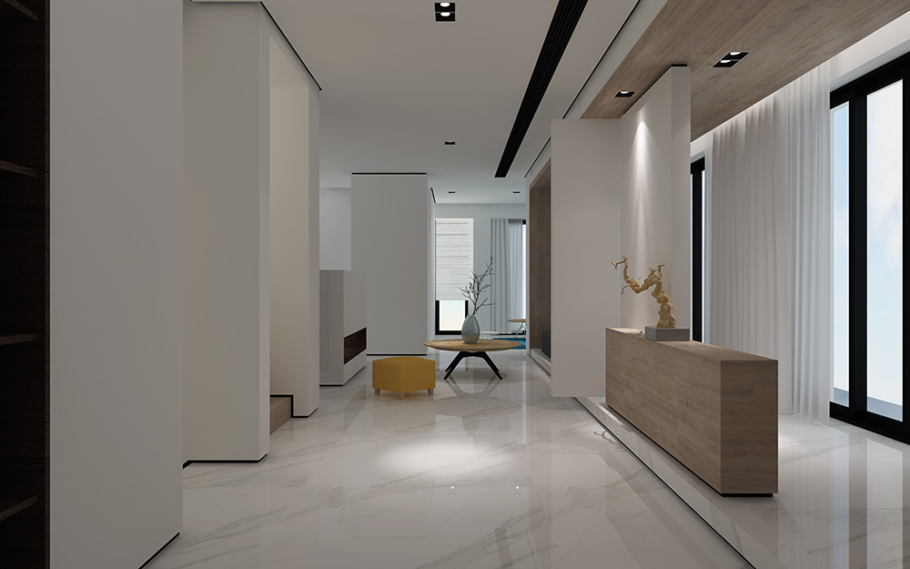 現代極簡風格別墅裝修設計效果圖-迎江"逸"墅·碧桂園-別墅裝修設計二樓休閑廳 現代極簡風格別墅裝修設計效果圖-迎江"逸"墅·碧桂園-別墅裝修設計二樓休閑廳