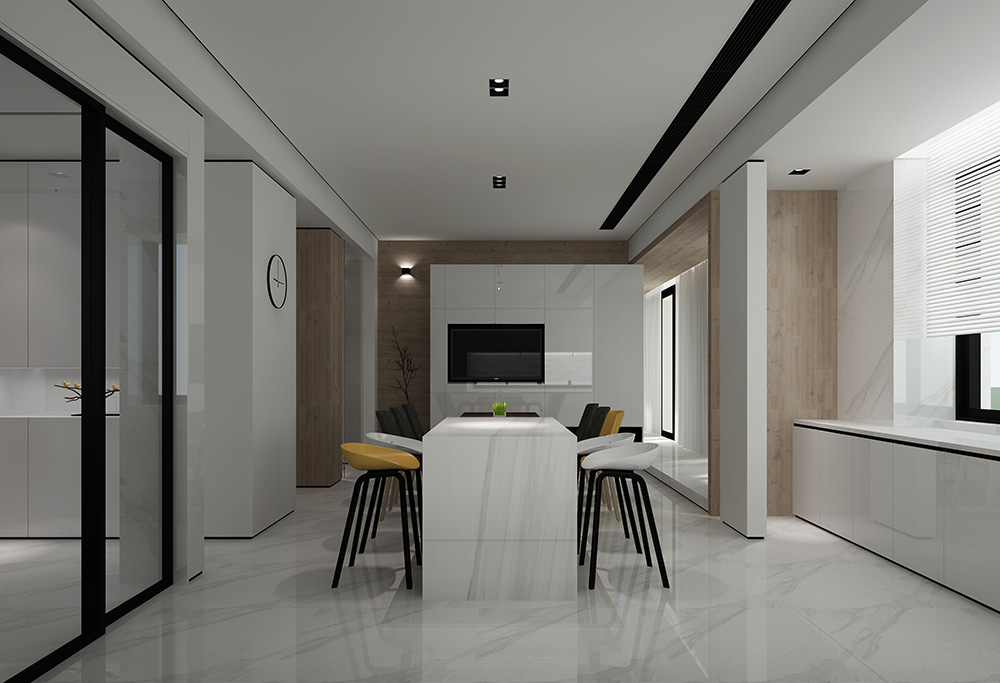 現代極簡風格別墅裝修設計效果圖-迎江"逸"墅·碧桂園-別墅餐廳裝修設計 現代極簡風格別墅裝修設計效果圖-迎江"逸"墅·碧桂園-別墅餐廳裝修設計