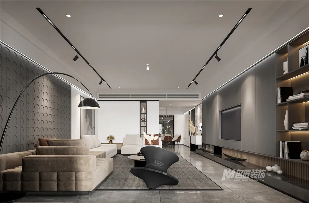 裝修公司黑白灰輕奢經(jīng)典風(fēng)格-客廳射燈 裝修公司黑白灰輕奢經(jīng)典風(fēng)格-客廳射燈