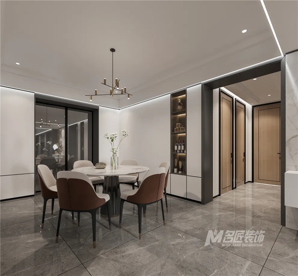 裝修公司黑白灰輕奢經(jīng)典風(fēng)格-餐廳 裝修公司黑白灰輕奢經(jīng)典風(fēng)格-餐廳