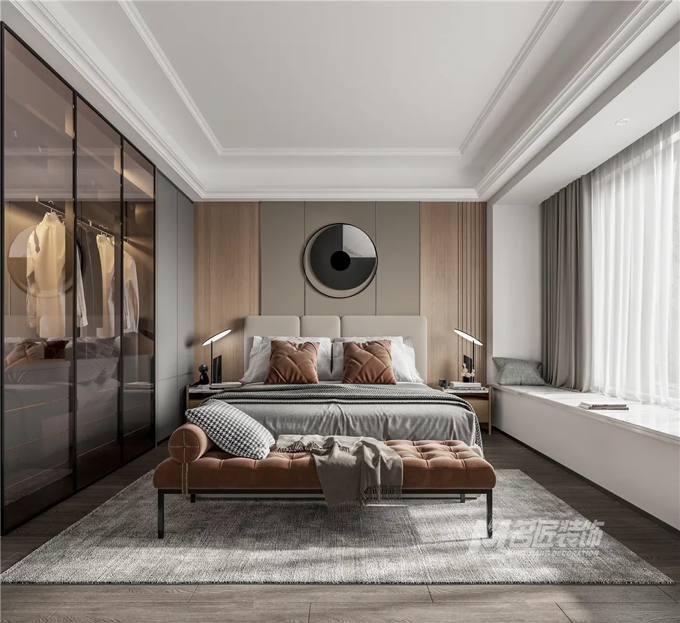 裝修公司黑白灰輕奢經(jīng)典風(fēng)格-主臥 裝修公司黑白灰輕奢經(jīng)典風(fēng)格-主臥