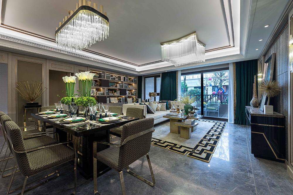 南寧101-200平米歐式風格龍光玖瓏湖室內裝修設計案例