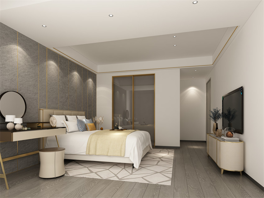 廣州市富力天朗明居輕奢風(fēng)格三居室裝修案例