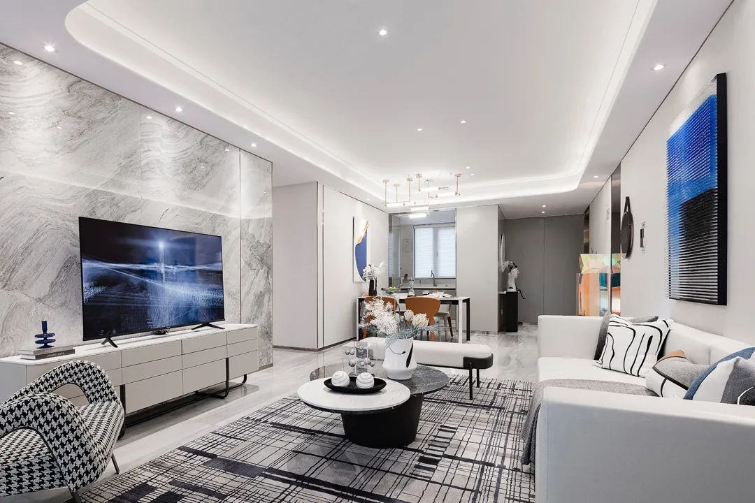 廣州市遠(yuǎn)洋芙蓉墅現(xiàn)代簡(jiǎn)約風(fēng)格三居室裝修案例