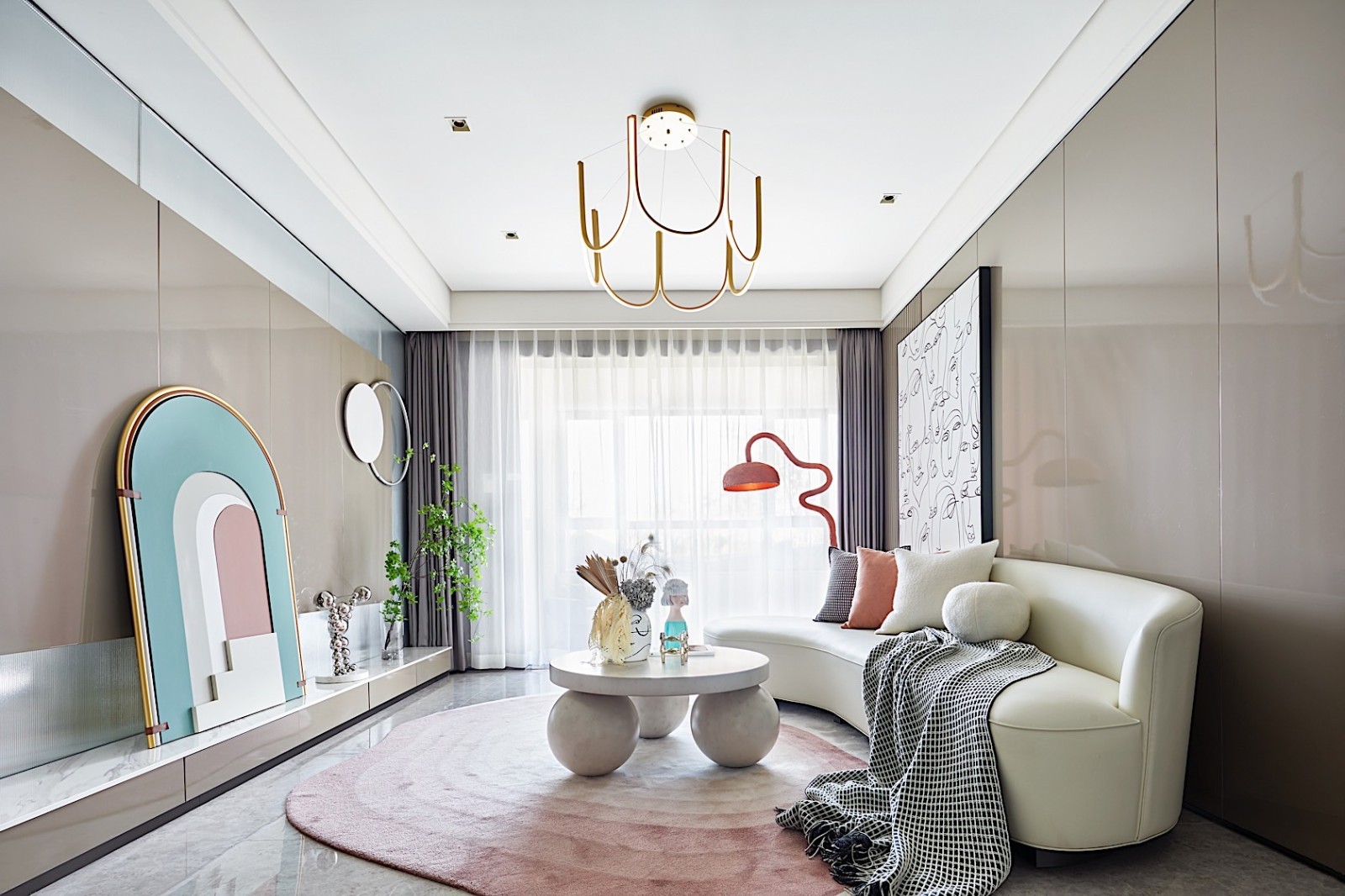 廣州市雅居樂富春山居輕奢風(fēng)格三居室裝修案例