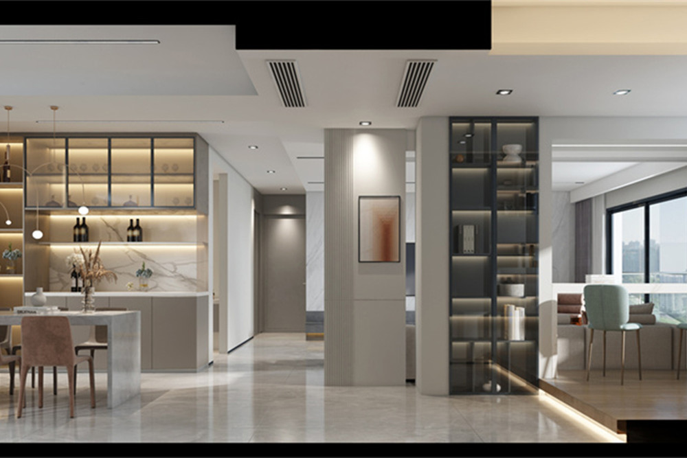 廣州市廣州時代傾城現代簡約風格三居室裝修案例