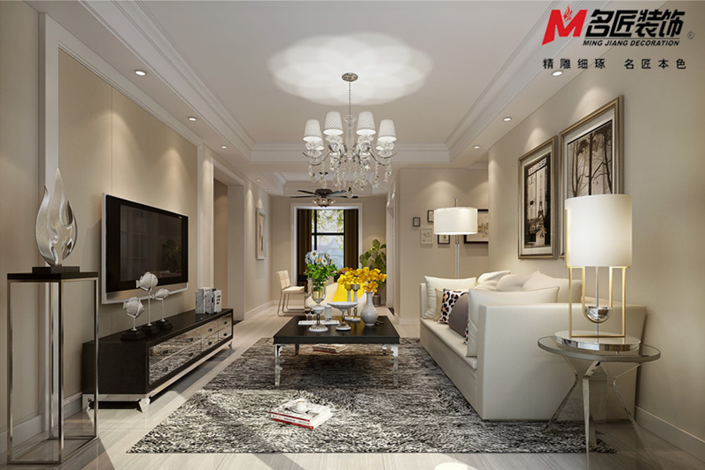 合肥市尚澤&middot;錦園現代簡約風格三居室裝修案例