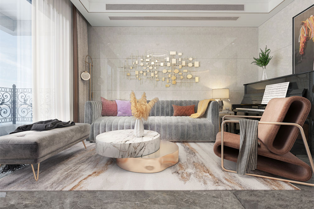 韶關市森泰奧林匹克花園現代簡約風格三居室裝修案例