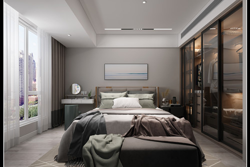 玉林市海潤&middot;凱旋壹號現代簡約風格三居室裝修案例
